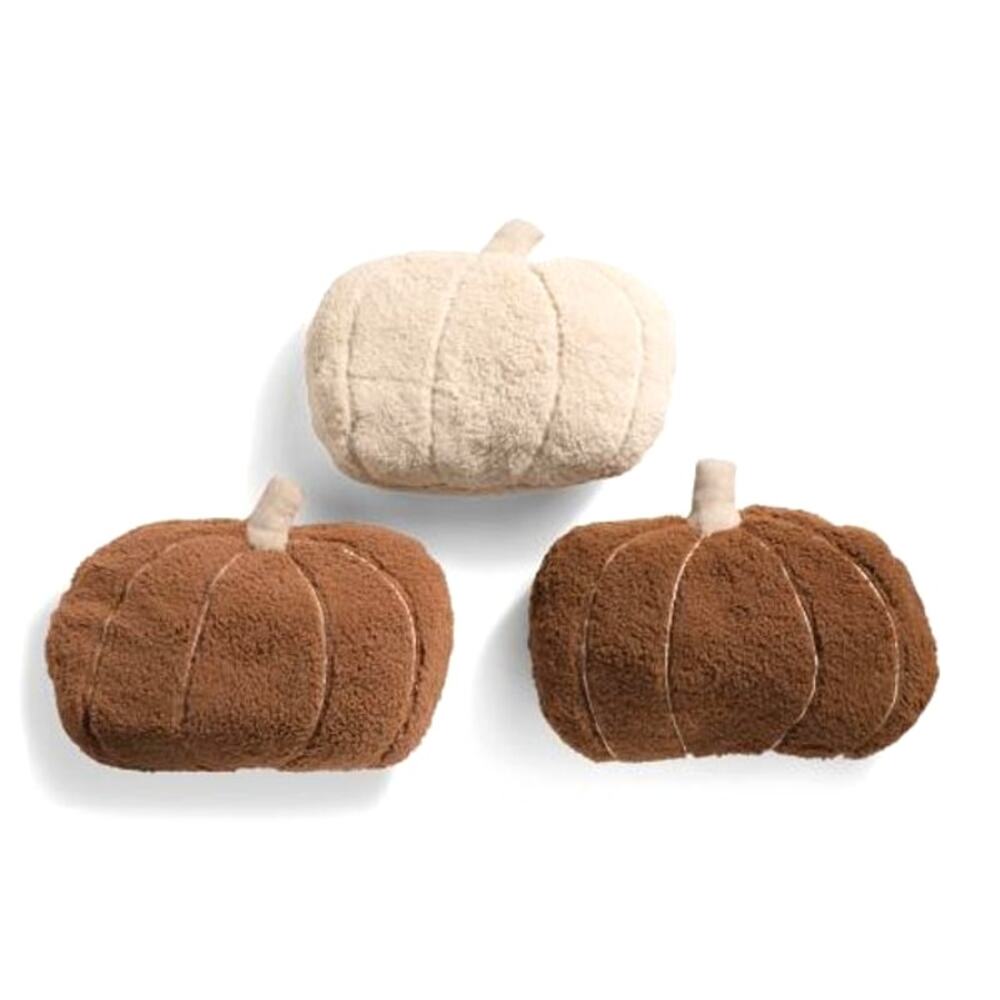 Rachel Ashwell 3pk Pumpkin Pillows 13x18 Fall Farmhouse Neutral Halloween NEW